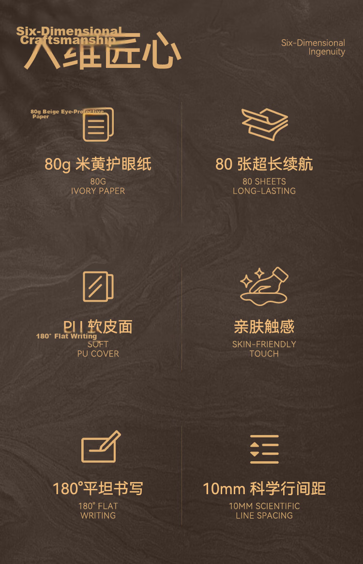 JD Jingzao A5 80-Sheet Black Grid Soft Leather Notebook Meeting Office Supplies Conference Record Diary Business Journal JD2130 2