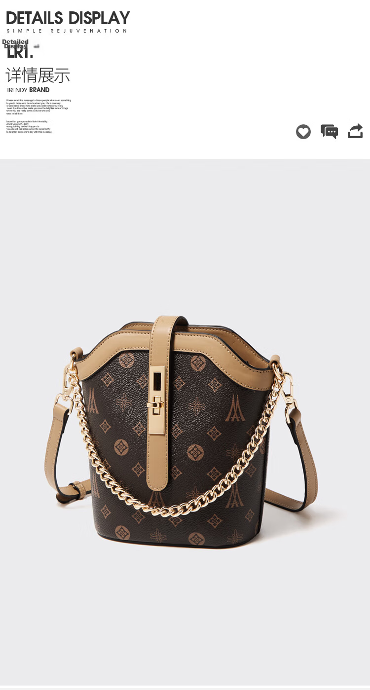 Lao Ren Tou Women's Large Capacity Shoulder Crossbody Bag Small Phone Purse Luxury Gift for Girlfriend Birthday 2