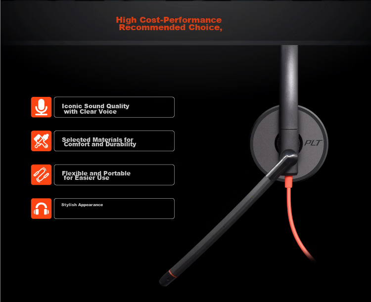PLANTRONICS C3310 Headset Call Center Customer Service Noise-Cancelling Earphone (TYPE-C/A Interface) for Computer 3