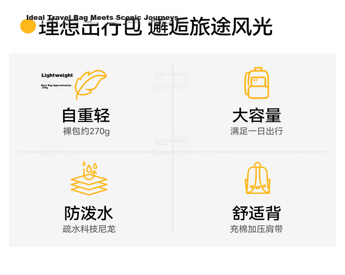 361° Lightweight Compact Small Backpack for Women 2026 New Travel Mini Hiking Outdoor Sports Bag 3