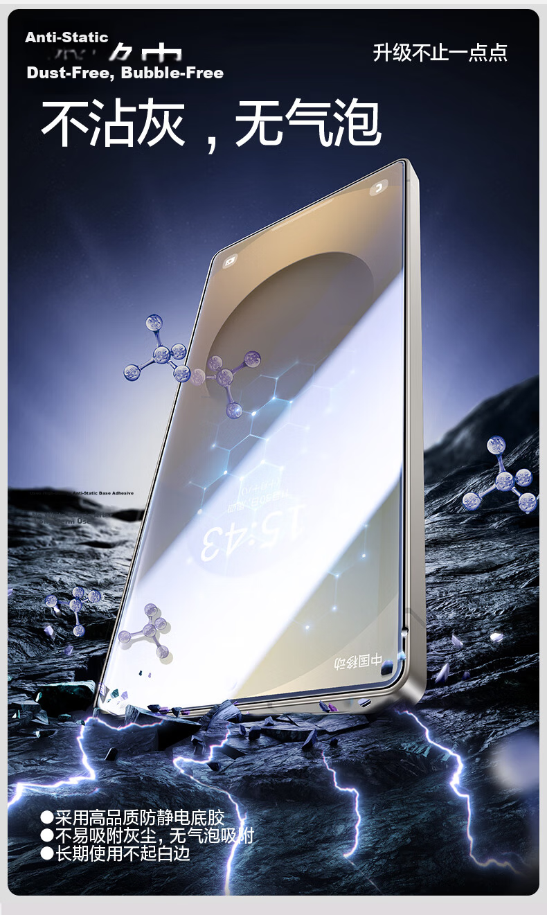 Shanmo Tempered Glass Screen Protector for Samsung Galaxy S24 Ultra, High-Definition Full Glass Anti-Shatter Anti-Fingerprint, Two-Pack with Application Tool Included 13