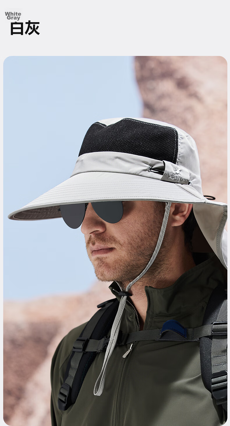 MISSION UV Sun Protection Hat for Men, Wide Brim Fishing, Bucket, Hiking Hat, Summer Outdoor UV Resistant Sun Hat 7