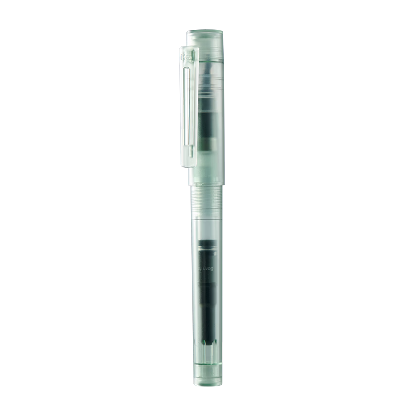 KACO Baifeng SKY Student Fountain Pen Adult Calligraphy Pen EF Nib PP Case with Ink Cartridges and Converter Green/Matte Green (Forest Green)