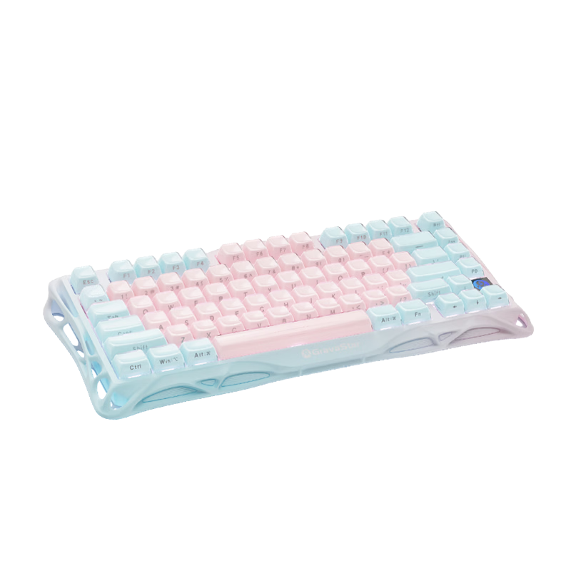 Gravity Planet Cocoon 75 Mechanical Keyboard Gaming Wireless Wired Bluetooth Tri-Mode Gasket Custom Jelly Keycaps GS K1 LITE Starlight Pink