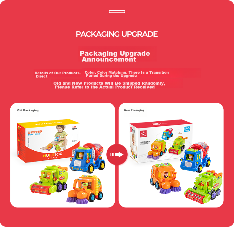 HUILE TOYS Baby Construction Vehicle Excavator Toy Car Children's Vehicle Model Boys And Girls Toys Birthday Gift for Ages 1-3 24
