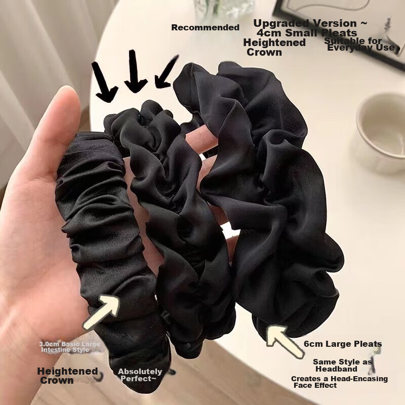 Dongyi Selected Maillard Coffee Wave High Crown Headband Women's Daily Wear Teeth Anti-Slip Face Washing Hair Press Hair Clip 3