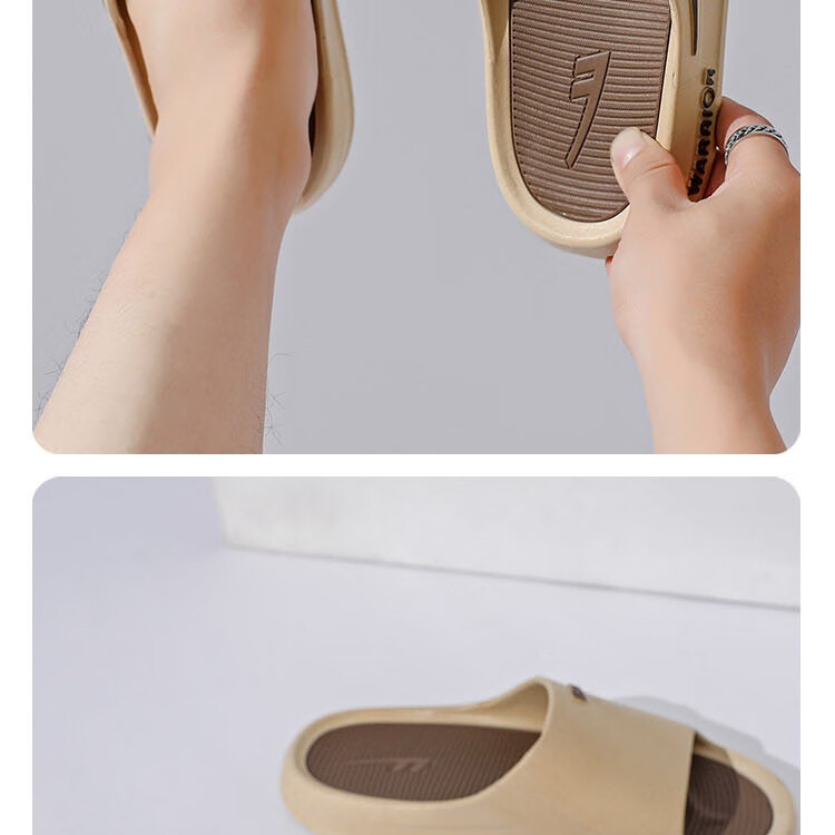 Huili Slippers, Comfortable for Stepping on Poop, Sports Bathroom Indoor Outdoor Wear, Non-Slip Sandals for Men, HL3980 Black And Gray, Size 46-47 28