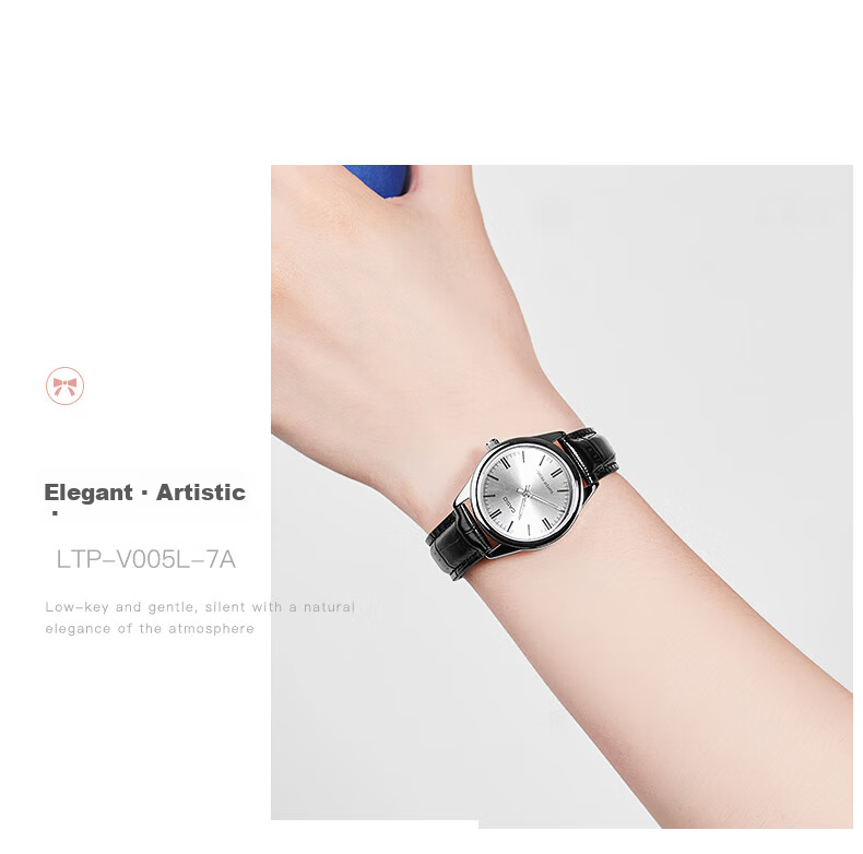 CASIO Watch, Simple Analog Steel Strap Small Dial Quartz Women's Watch, Valentine's Day Gift, LTP-V005GL 23