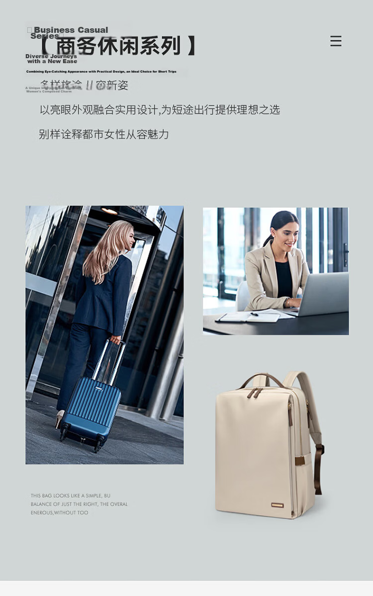 GOLF Women's Backpack 14/16 Inch Laptop Bag Travel Backpack Business Briefcase Gift for Girlfriend 8