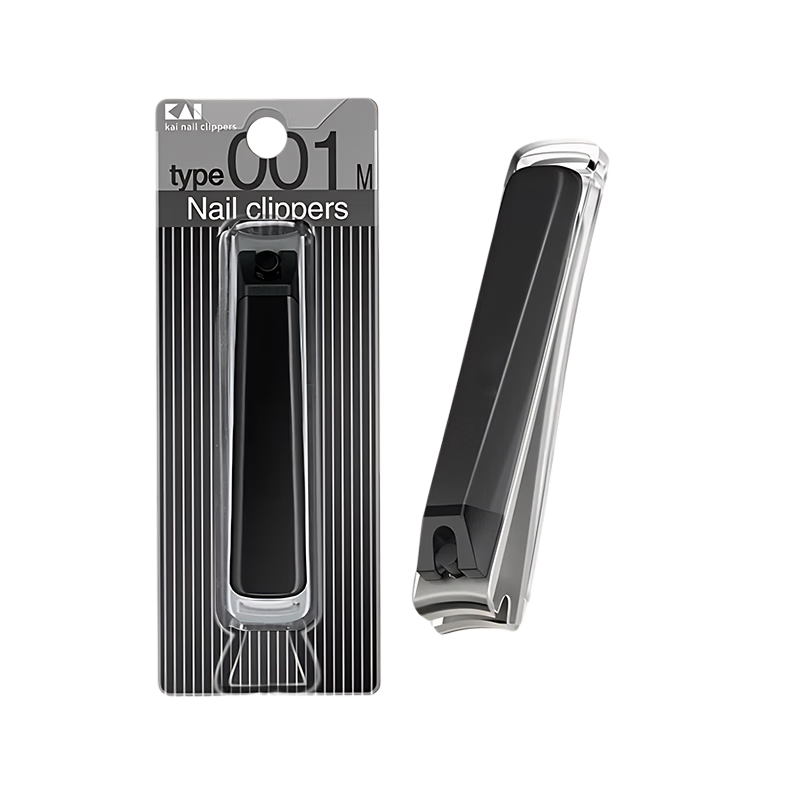 KAI Japan Imported Stainless Steel Nail Clipper/Nail Cutter Single Handle (Splash Resistant) 001 Series M Size