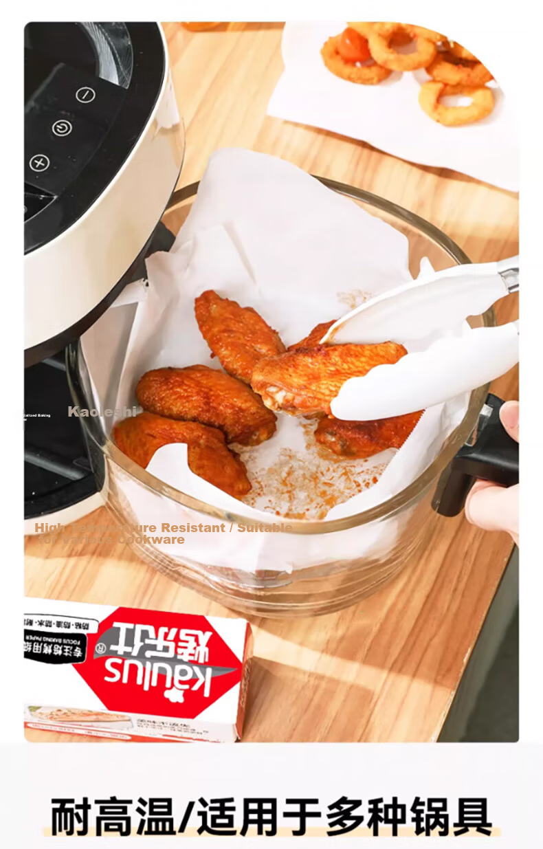 Kaoleshi Silicone Oil Paper 60m x 40cm Non-Stick Baking Oven Tray Air Fryer Parchment Paper Thickened and Widened Cake Baking Paper 6