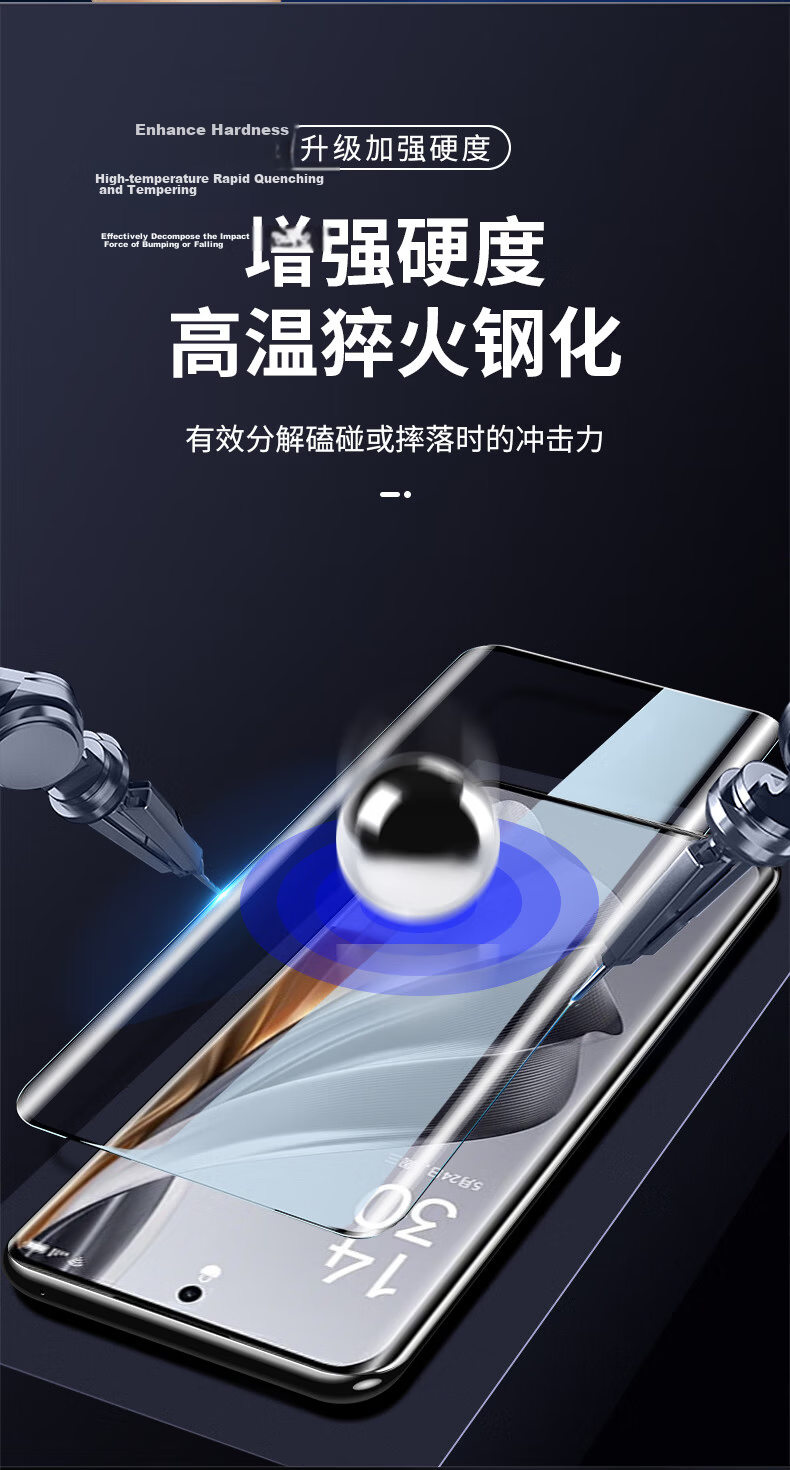 Langling [28° Privacy Protection] Tempered Glass Screen Protector for OPPO Reno16 Pro, Full Coverage Anti-Peeping, Anti-Drop, Anti-Fingerprint Protective Film 9