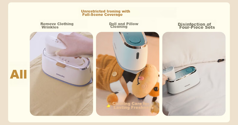PHILIPS Handheld Compact Iron And Garment Steamer for Home Use, Portable Travel Ironing Machine, Gift, STH3050/30 11