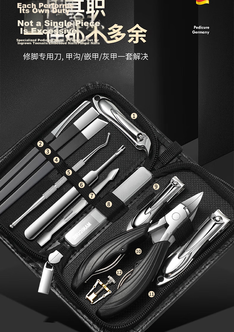 Bacooly Pedicure Knife Set Ingrown Toenail Clippers Nail Clippers Eagle Beak Nail Clippers Pedicure Tools 3