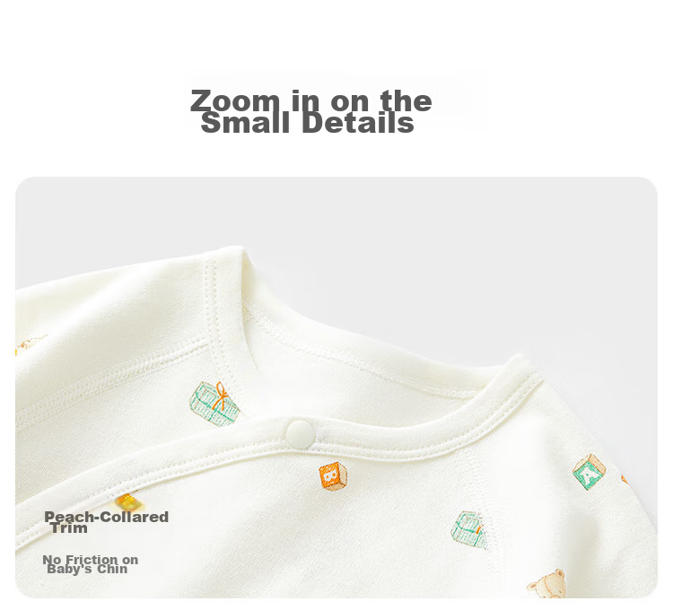 Wismorni Newborn Onesie, Spring And Autumn Baby Clothes, Pure Cotton Seamless Infant Long-Sleeve Triangle Romper Bodysuit 6