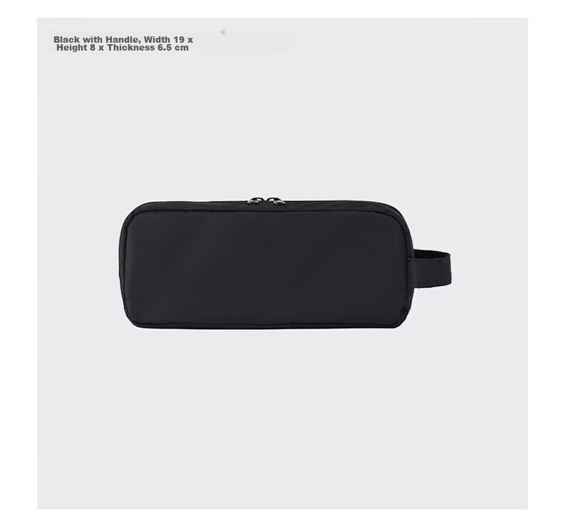 MUJI Nylon Pencil Case, Stationery Box, Simple 3D Pencil Case, Large Capacity, Red, 19×８×4.5cm 6