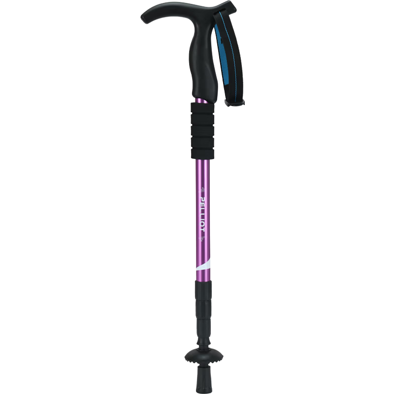 Pelliot [Tantu] Outdoor Telescopic T-Handle Hiking Trekking Pole Aluminum Alloy Walking Stick 165036009 Purple