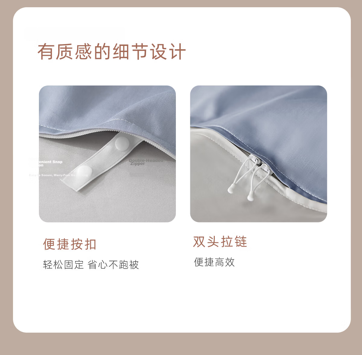 LUOLAI Home Textile Pure Cotton Duvet Cover Single Piece Wooden Small Check Gray 200*230 17