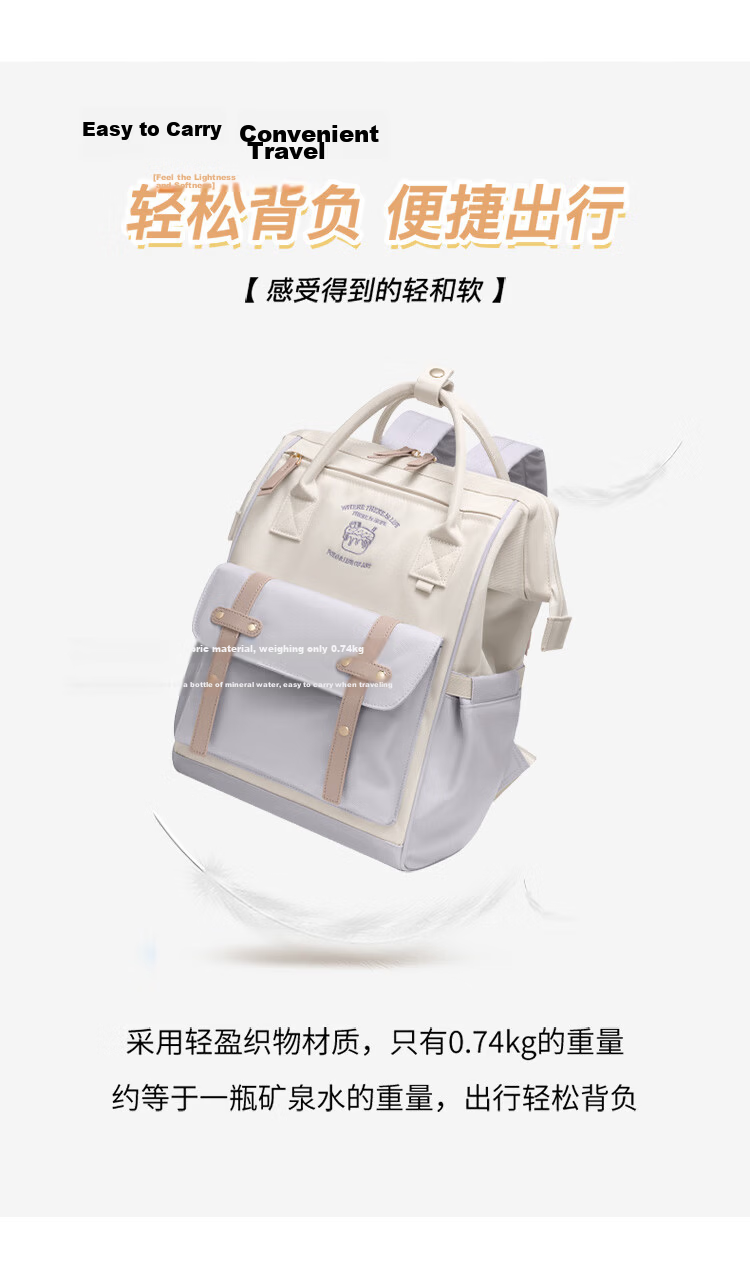 POLO Backpack for Women, Large Capacity School Bag, IPad Laptop Bag, College Student Travel Commuter Backpack, Birthday Gift 14