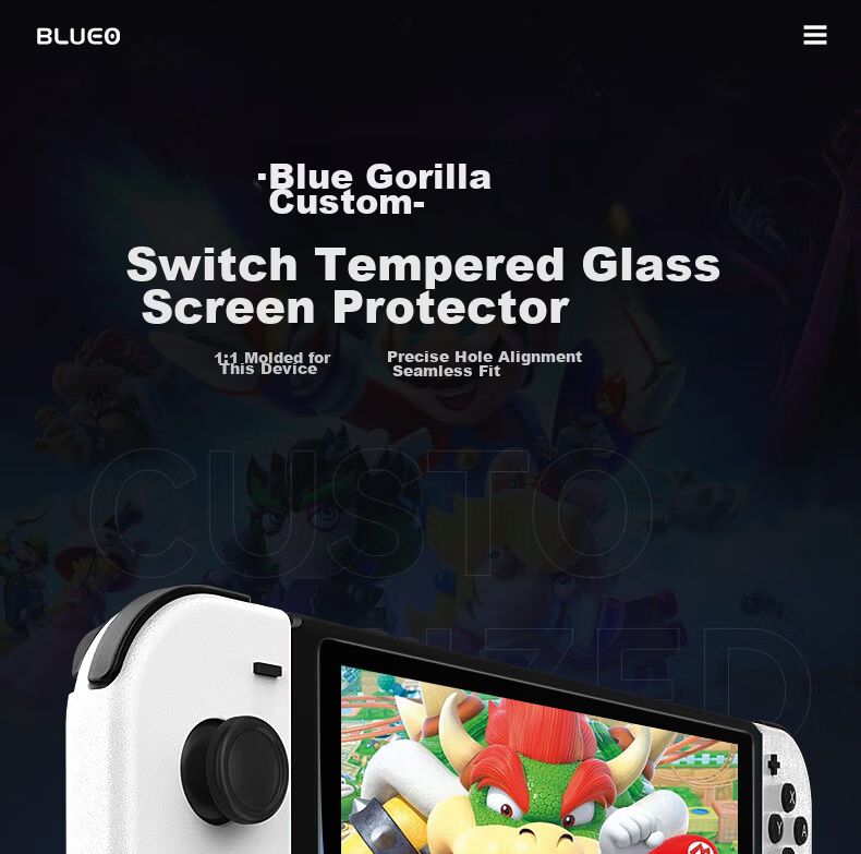 Lanxingxiansheng Switch 2 Tempered Glass Screen Protector, Nintendo Switch 2 Game Console Protective Film, High-Definition Anti-Fingerprint Shockproof Protective Film 2