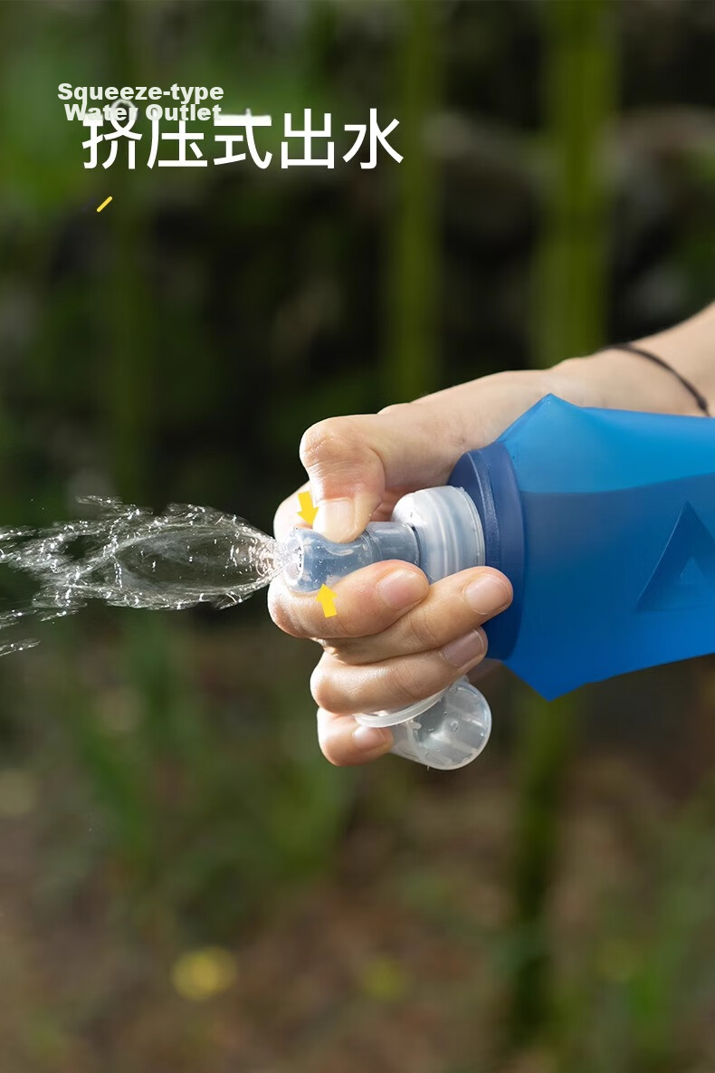 AONIJIE Outdoor Hydration Bladder, Portable Water Bag for Hiking, Mountaineering, Cycling, Running, Collapsible Water Reservoir, 1.5L Capacity 6