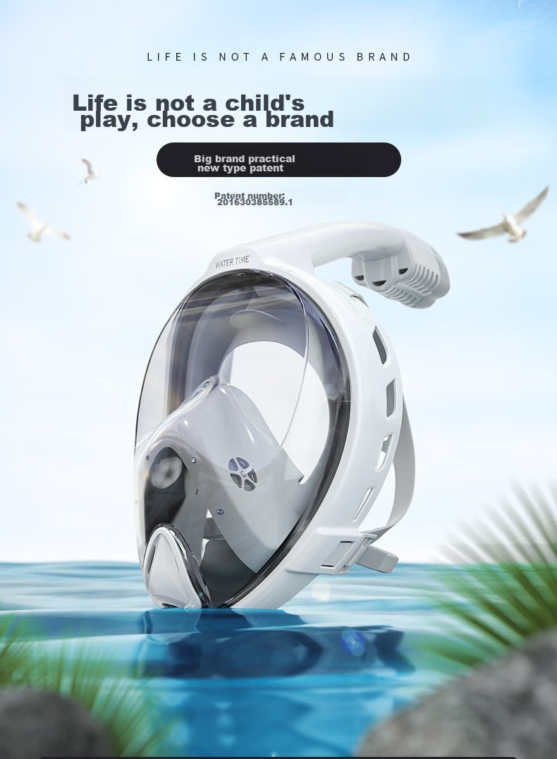 WATERTIME / Shuichuan Diving Mask, Full Dry Snorkel Tube, Swimming And Diving Equipment for Children And Adults 3