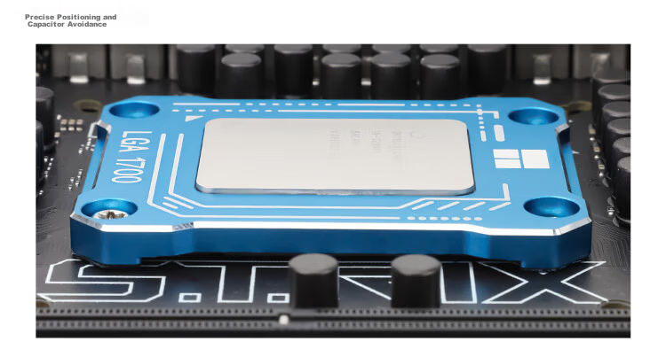 Thermalright LGA17XX-BCF BLUE Intel 12th 13th Gen CPU Bending Correction Anti-Bend Bracket Full Aluminum Alloy with TF7 2G Cooling Accessory 7
