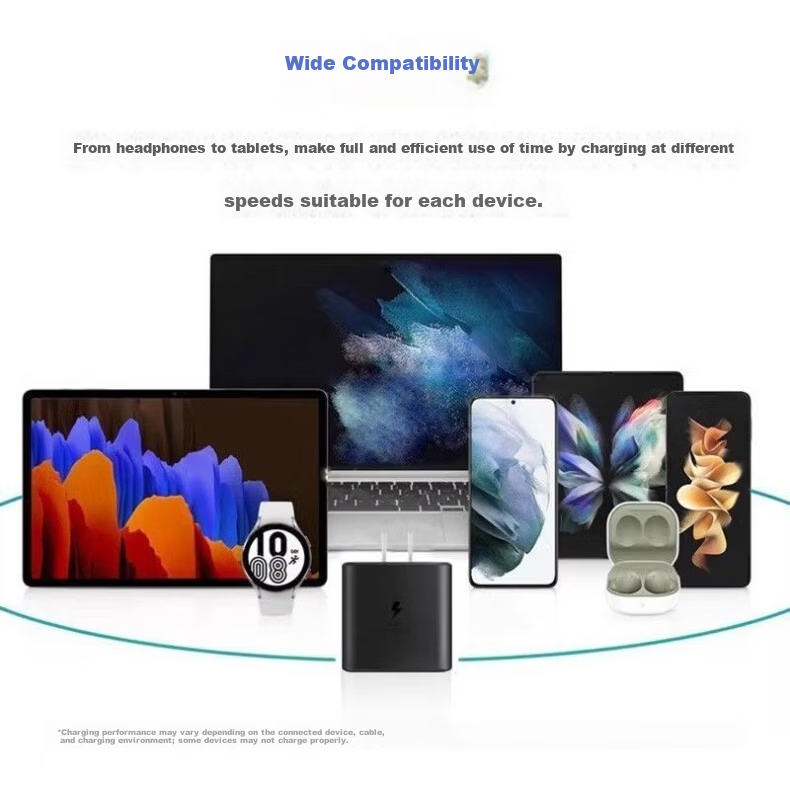 JOWOYE Compatible with Samsung Charger Phone Plug, 22.5W 45W Super Fast Charging, 25W Set for S25Ultra/s24u/23U/W25ZFold6Flip Tablet Data Cable, 2 Meters 9