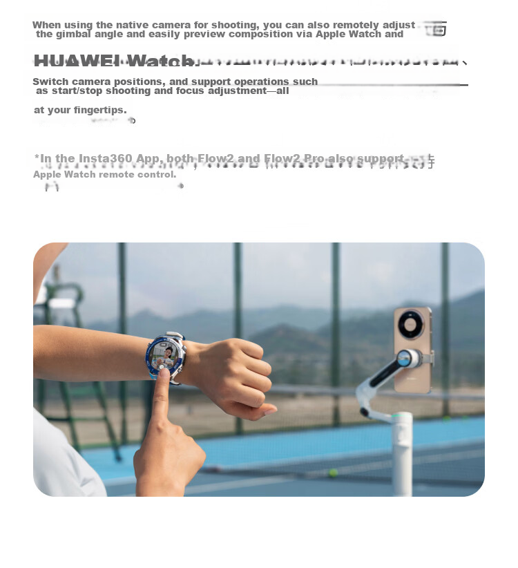 Insta360 Flow 2 Pro Gimbal AI Handheld Stabilizer Selfie Stick Phone Holder Vlog Live Streaming (Xiangxiang Gray Standard Kit) 6