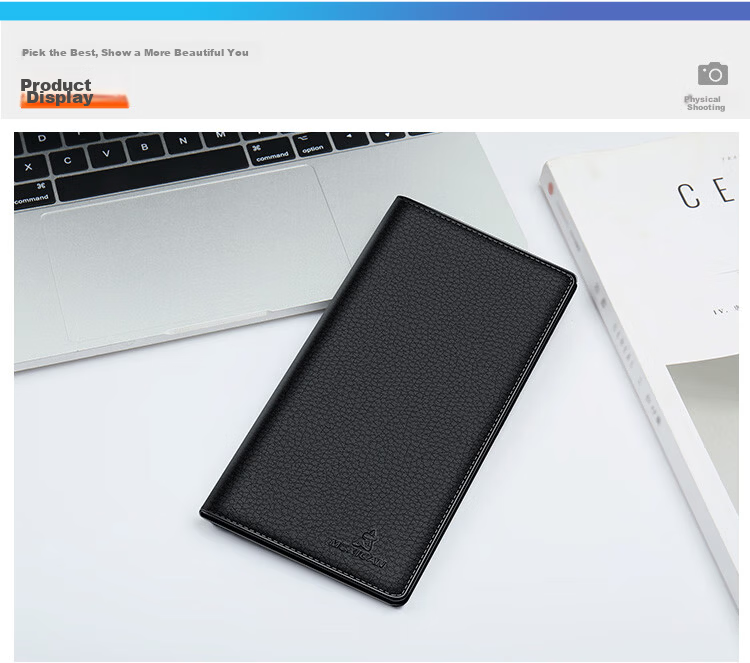 MEXICAN Men's Wallet, Top-Grain Leather Genuine Wallet, Large Capacity, Two-Fold Long Wallet, Bill Holder, Birthday Gift for Me 13