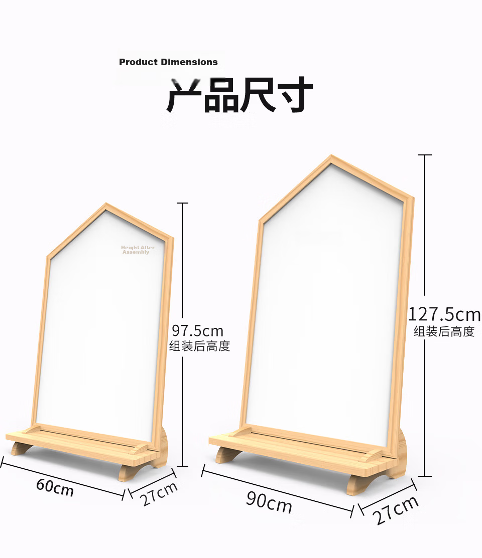 AUCS Aosheng Mobile Whiteboard Stand-Style Blackboard 150*90cm, Office Teaching Conference Room Magnetic Training Meeting Lecture Large Whiteboard Display Board 8