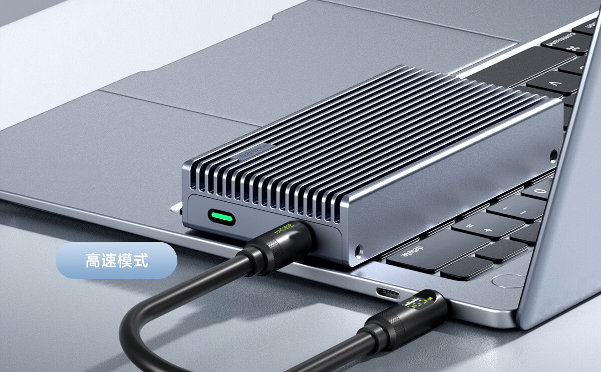 Hagibis USB4 Hard Drive Enclosure Compatible with Macmini M4, SSD Expansion up to 40Gbps, Compatible with Thunderbolt 5, External M2 Mobile NVMe Hard Drive Enclosure Base Stand 14