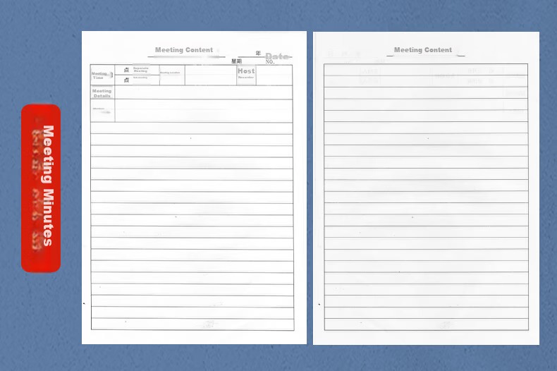 SIMAA Supervision Logbook 80g Recording Diary Construction Site Engineering Work Safety Officer Progress Notebook Double-Sided Printing 40 Sheets/Book 10-Pack 12