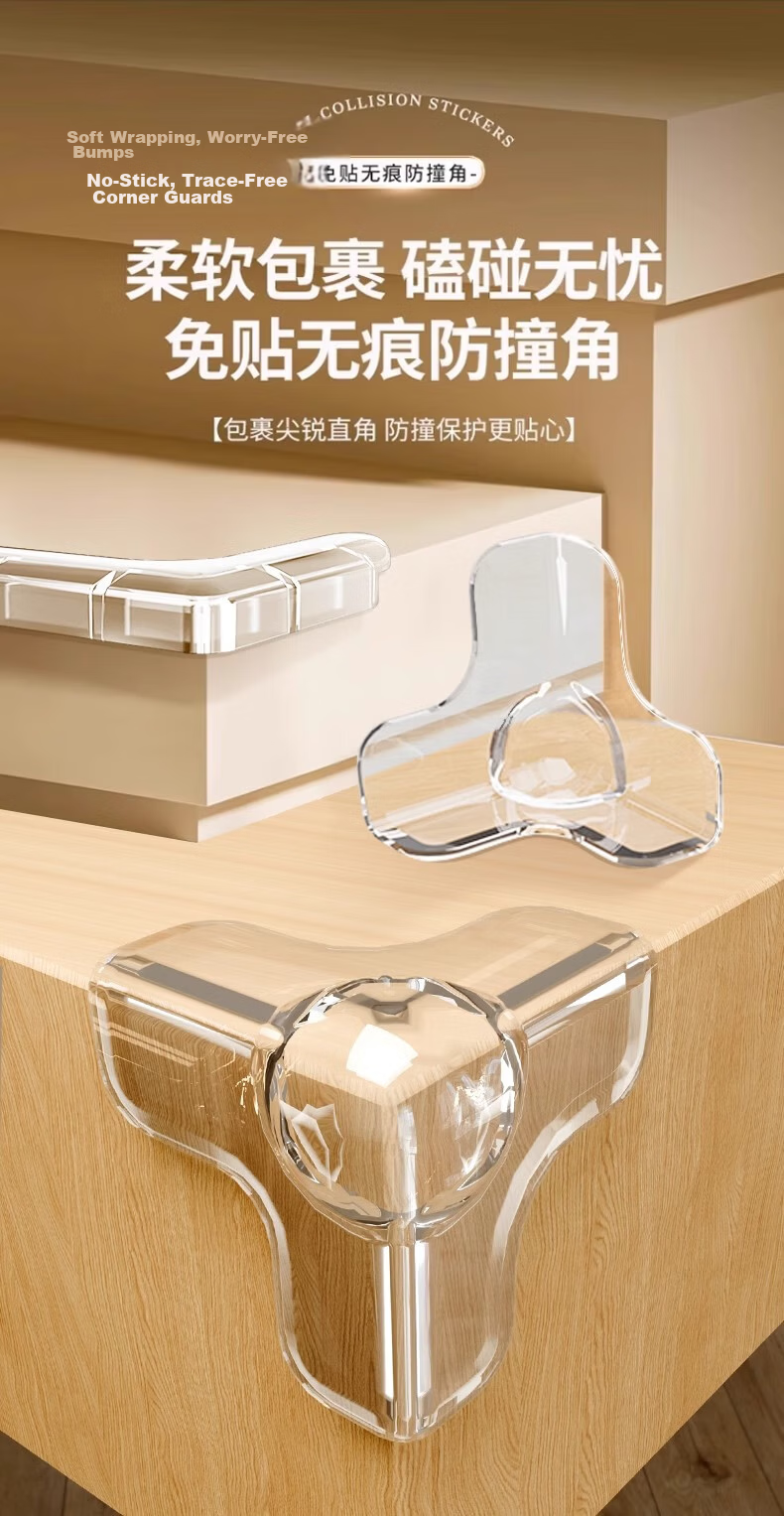 Newbelity Kids Corner Protector Transparent Silicone Edge Guard T-Shaped Baby Safety Bumpers 10-Pack 1