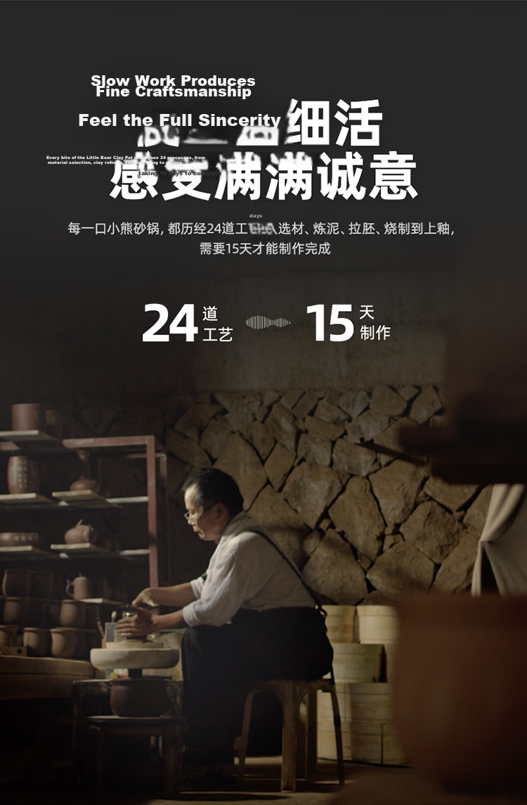 Bear 6L High-Temperature Resistant Ceramic Casserole Pot for Whole Chicken Soup Stewing, Gas Stove Compatible, Crack-Resistant Clay Pot 5