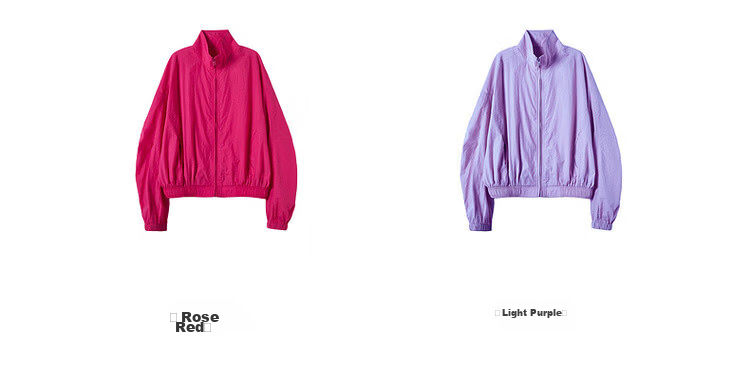 Dme Neon Sweetheart Spring Dopamine Solid Color Zipper Casual Comfortable Loose Fit Short Women's Jacket 14