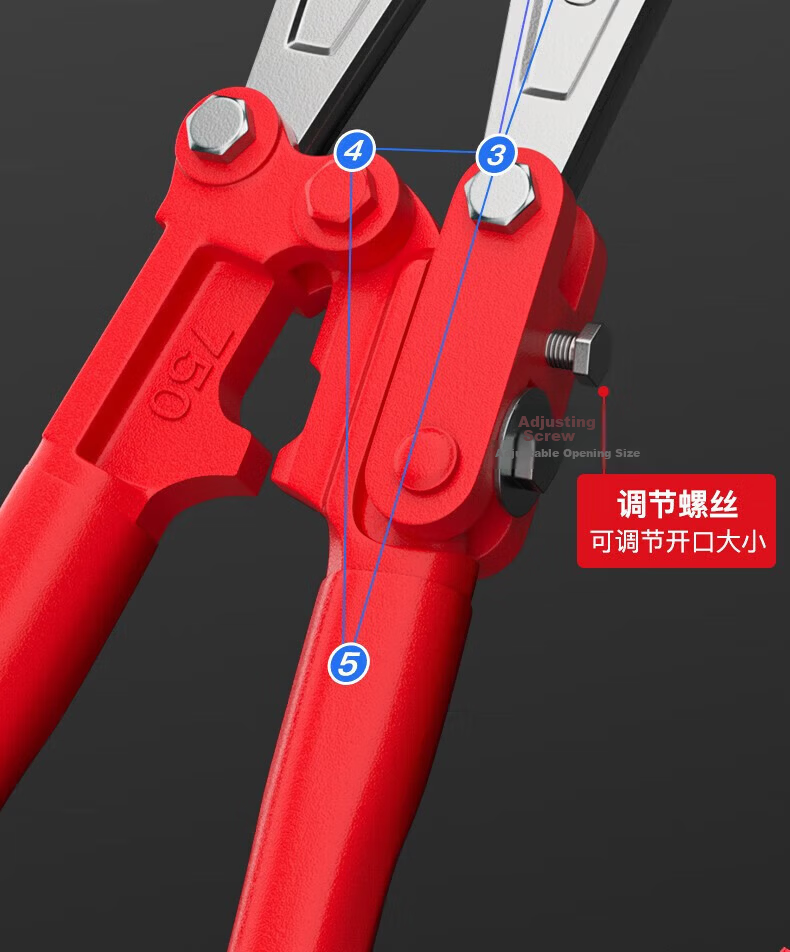 DELIXI ELECTRIC Industrial Grade Rebar Cutter Heavy-Duty Wire Cutter Iron Wire Pliers 8-Inch 12