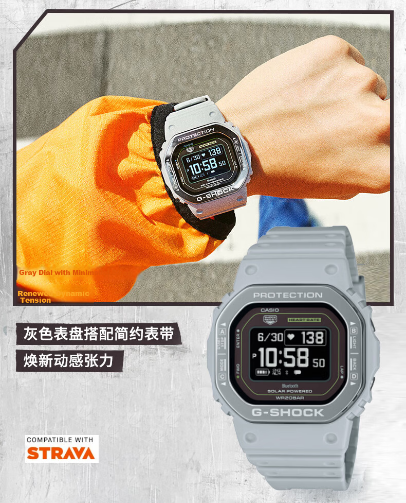 CASIO Men's G-SHOCK Smart Square Sports Digital Watch DW-H5600MB-1APR 3