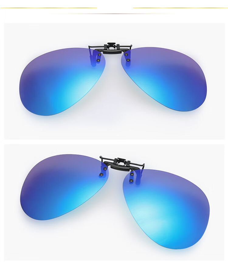 HELEN KELLER Polarized Clip-On Sunglasses for Myopia, Unisex Driving Sun Protection Glasses HP805 4
