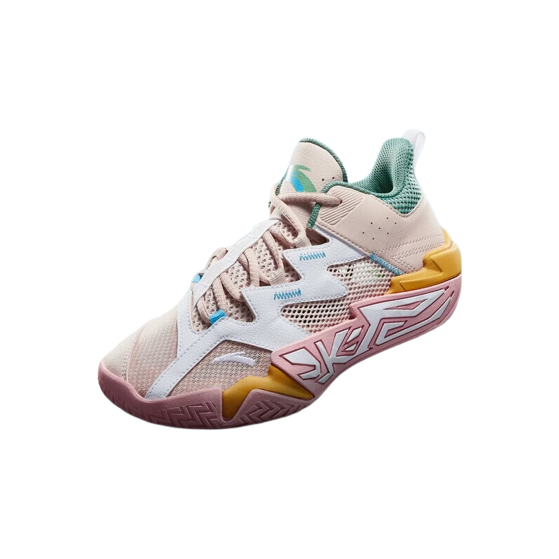 Anta Kids Boys Sports Shoes 2026 Summer Breathable Mesh Durable Cement Basketball Shoes A12621102