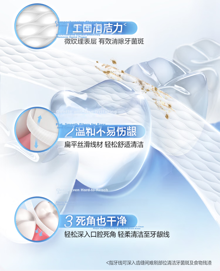 Oral-B Dental Floss Picks Toothpicks Professional Teeth Cleaning Portable Y-Shaped 30pcs/Pack Mixed Packaging 9