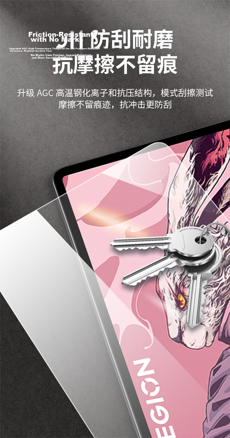 CangHua Tempered Glass Screen Protector for Lenovo Legion Y700 5th Gen 8.8-inch 2026 Model, Compatible with 2nd/3rd/4th Gen Legion Y700 Tablet Full Screen Protector 8