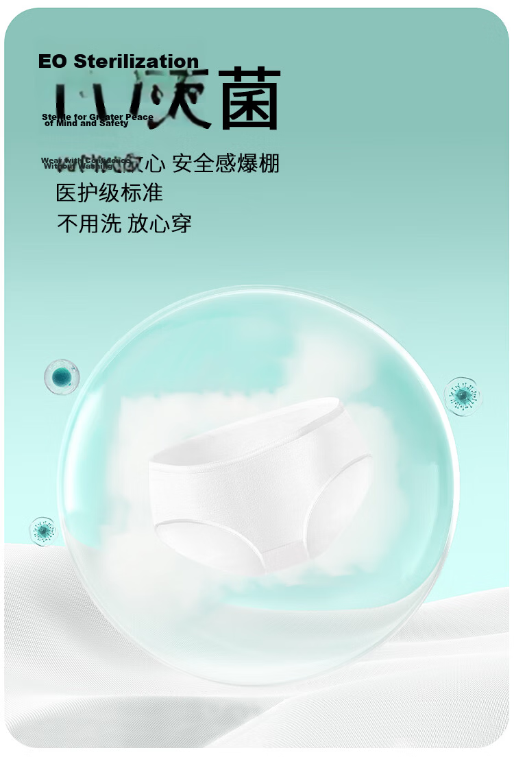 Yalu [100% Pure Cotton] Disposable Underwear for Women, Sterilized Postpartum Plus Size, Individually Packaged Travel Daily Disposable Panties 6