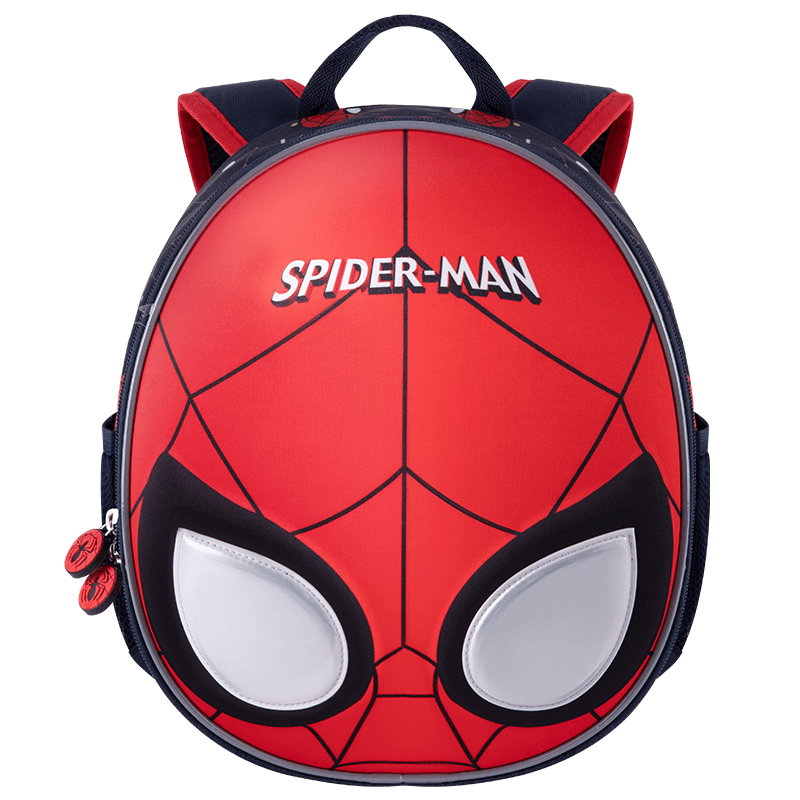 Disney Kids Backpack Kindergarten 3-6 Years Outdoor Lightweight Cartoon Boys Spiderman Reflective Shoulder Bag