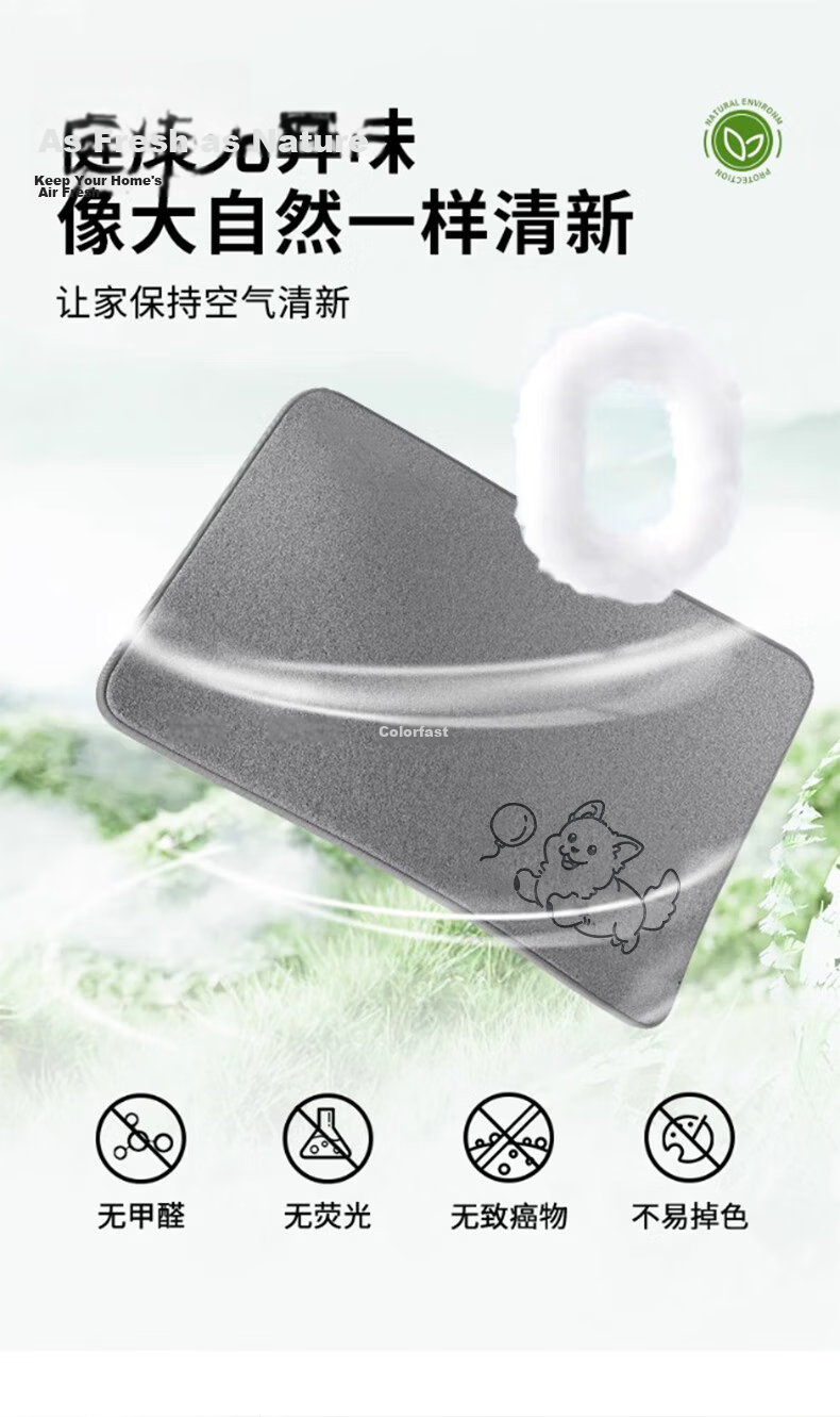 Simple American Style Bathroom Non-Slip Water Absorption Mat Toilet Entrance Quick-Dry Floor Mat 40*60cm 6