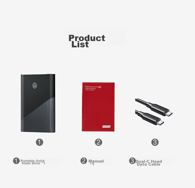 JD Original MiniGo Portable SSD 2TB (PSSD) with Read Speed up to 1000MB/s, Dual-Use External Hard Drive for Apple And Android Phones And Computers 9