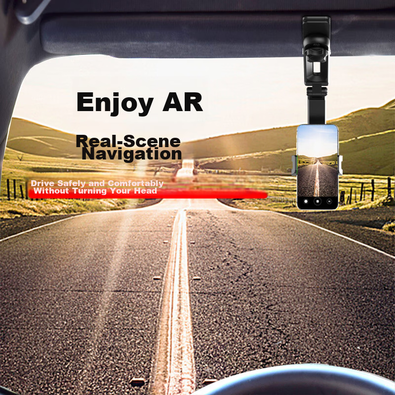 Digalun Sun Visor Car Phone Holder Multifunctional Rearview Mirror Car Mount Support Clip Desktop Car AR Navigation Phone Stand Universal Decorative Accessories 13