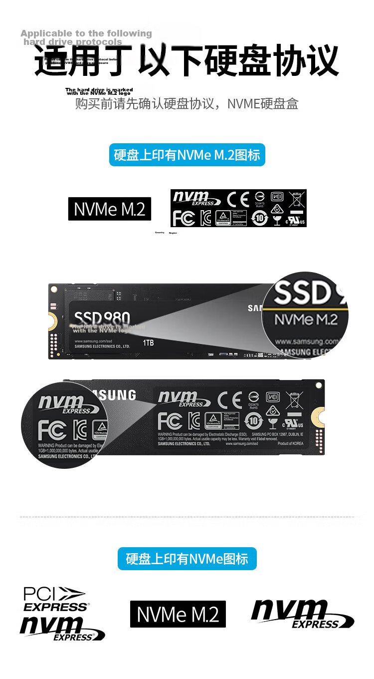 Yottamaster M.2 Hard Drive Enclosure, NVMe/SATA Dual Protocol, Type-C3.2 External Portable Hard Drive Enclosure, Compatible with Apple 15 Laptops And Tablets 18