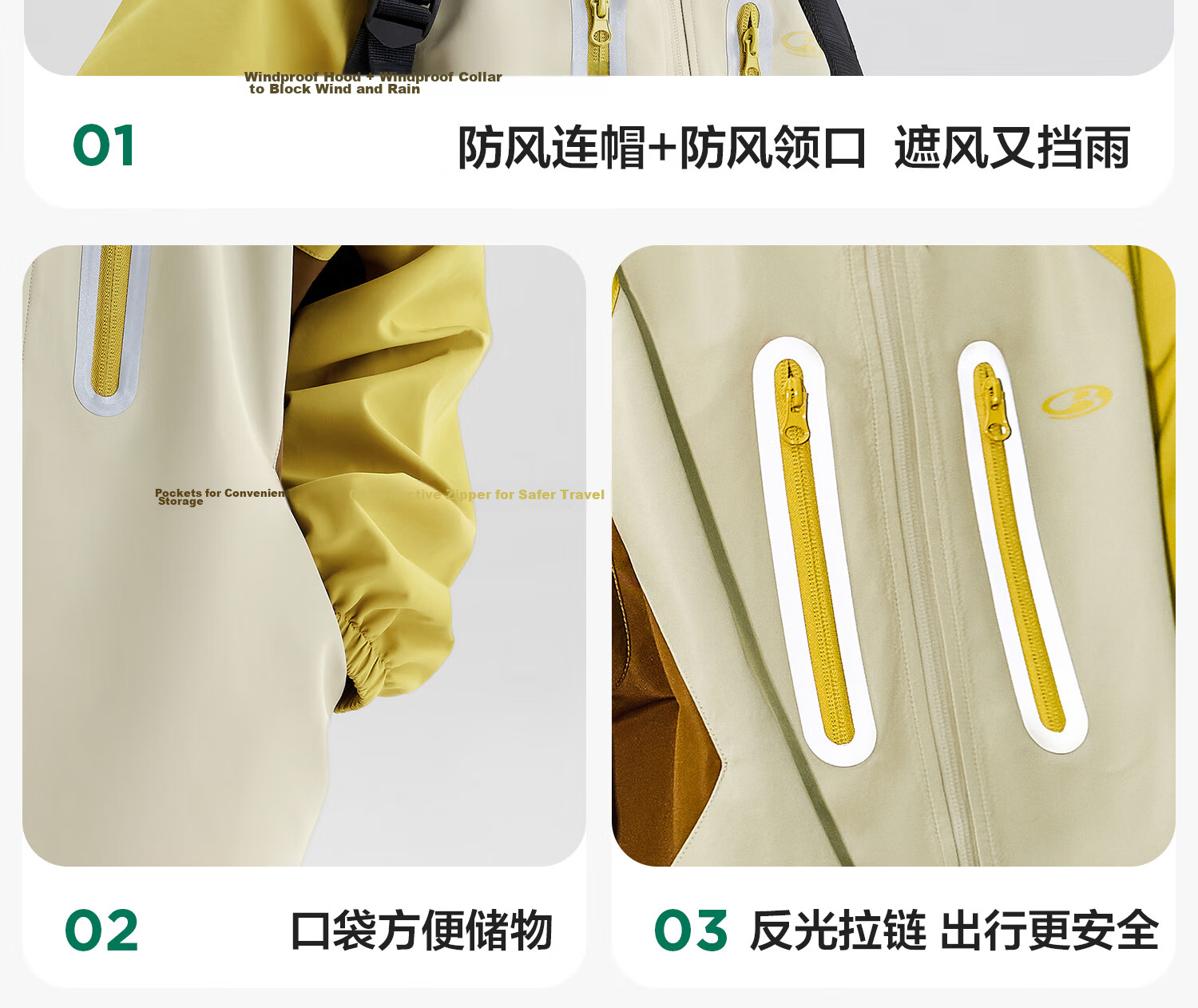 Zuoxi Children's Windbreaker, 2026 New Style Boys' Jacket, Spring Outerwear, Windproof And Waterproof, Soft Shell Clothing for Boys, Yellow-Green, Size 110 22