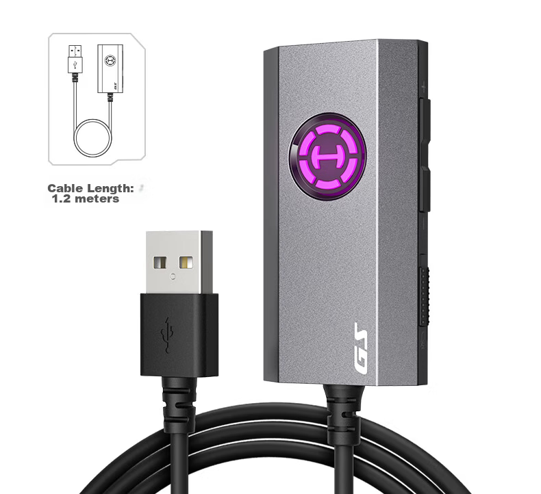 EDIFIER HECATE GS03 USB to 3.5mm External 7.1 Gaming Sound Card Headphone Audio Adapter for Desktop Laptop PS4/5 with Headphone Microphone Speaker Support 5